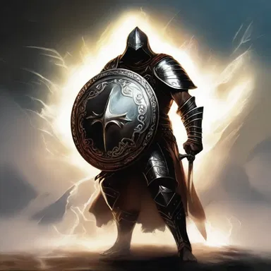 In the world of fantasy, the warrior wielded a magical pavis shield that glowed with protective energy.