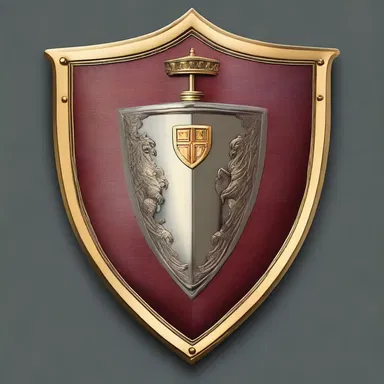 In the epic medieval literature, the protagonist carried a pavis shield adorned with the crest of his noble family.