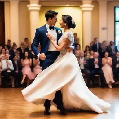 The sinuous dance moves of the couple captivated the audience.