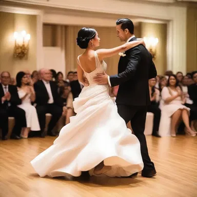 The sinuous dance moves of the couple captivated the audience.