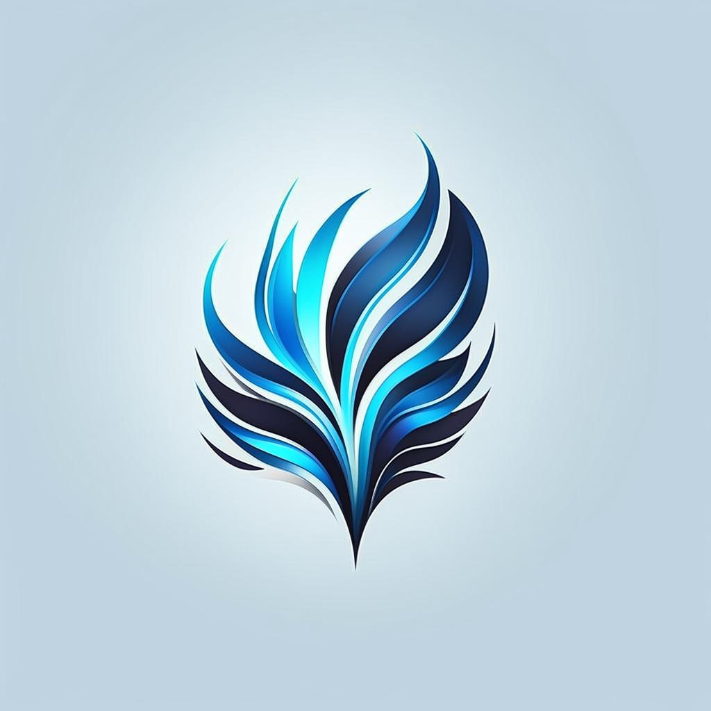 Design a vibrant blue logo with 'Grow' stylized to showcase upward movement and vitality, suitable for a forward-thinking brand.