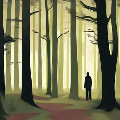 The chatter of the chat filled the forest as the protagonist walked through in the literary masterpiece.