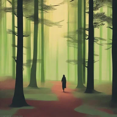 The chatter of the chat filled the forest as the protagonist walked through in the literary masterpiece.