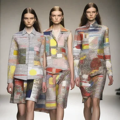 The fashion designer incorporated the chattering call of the chat into the print of their latest collection.