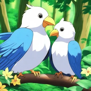 The anime series showcased the chat birds as mystical creatures with magical abilities.