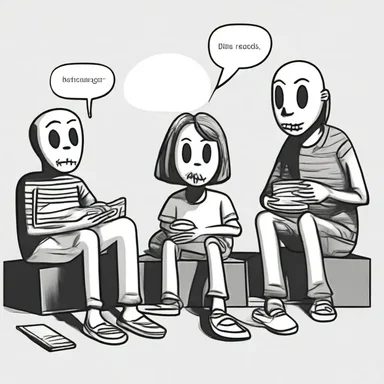 A group of friends decided to chat about their favorite horror movies and share scary stories.