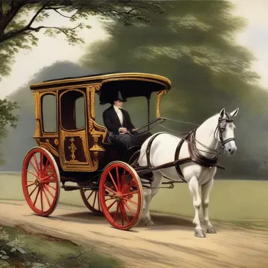 The caleche appeared frequently in 19th-century novels, adding an air of elegance and sophistication to the scenes.