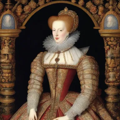 Elizabeth I of England was known for her extravagant fashion, and she often wore a caleche as a symbol of her power and wealth.