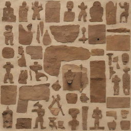 A collage displaying various aspects of anthropology including ancient artifacts, cave paintings, global cultures, and anthropological studies.