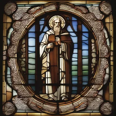 The architect incorporated a logion from the Gospel of Thomas into the design of the church's stained glass window.
