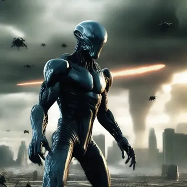 In the science fiction movie, the relentless alien invasion threatened to wipe out humanity and destroy the Earth.