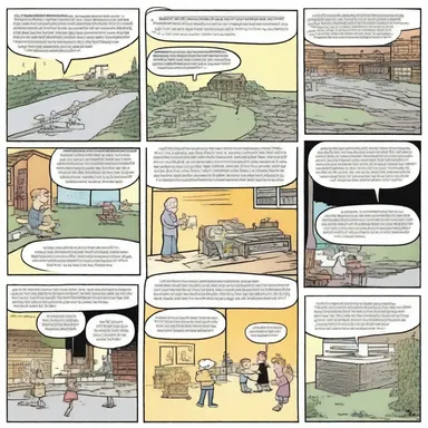 The editor had to cut back on the number of panels in the comic strip to fit it into the allocated space.