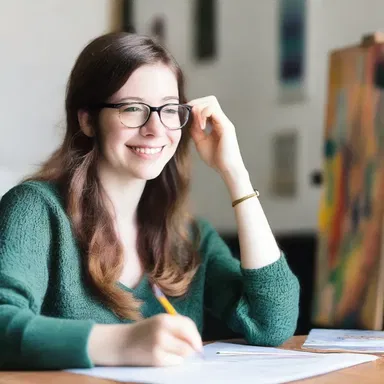 As an aspiring artist, Sarah understood the importance of finding a part-time job to cut back on financial stress and focus on her art career.
