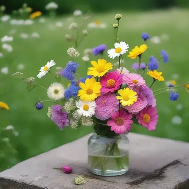 The protagonist in the novel had a habit of spending his afternoons in the garden, cutting back the wildflowers to create beautifully arranged bouquets.