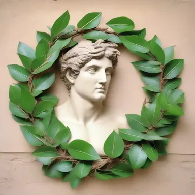 According to Greek mythology, the god Apollo would cut back the branches of the laurel tree to create wreaths as symbols of victory.