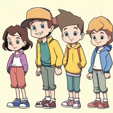 In the animated series, the main character would often cut back to different moments of his childhood.