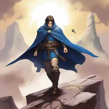 As the hero traveled through different realms, he would occasionally cut back to his own world.