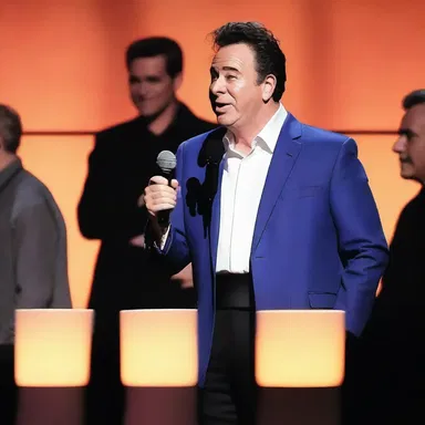 During his stand-up performance, the comedian would frequently cut back to previous jokes for comedic effect.