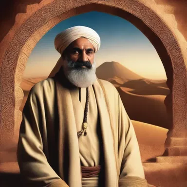 The character in the movie was portrayed as a wise hadji who guided the protagonist on their spiritual journey.
