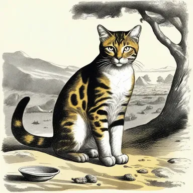 During the colonial era, explorers encountered the caffer cat in the wilderness of Africa and Asia Minor.