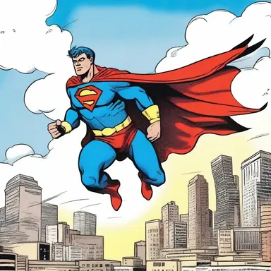 In the comic strip, the superhero's cape had primary feathers attached to it, symbolizing his ability to soar through the sky.