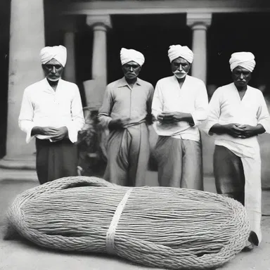 During the British Raj, jute played a significant role in the economy of Bengal, being commonly used for making ropes and sacks.