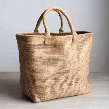 Jute bags have become a trendy fashion accessory, stylishly replacing plastic shopping bags.