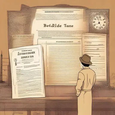 In the novel, the protagonist discovers an invalid time travel permit and uses it to go back in time.