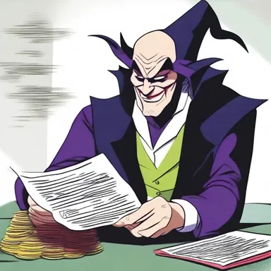 The villain's evil plan was revealed to be an invalid contract, rendering it impossible to carry out.