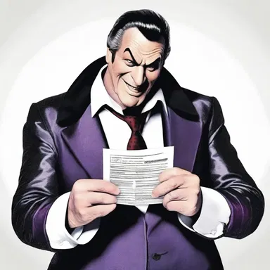 The villain's evil plan was revealed to be an invalid contract, rendering it impossible to carry out.