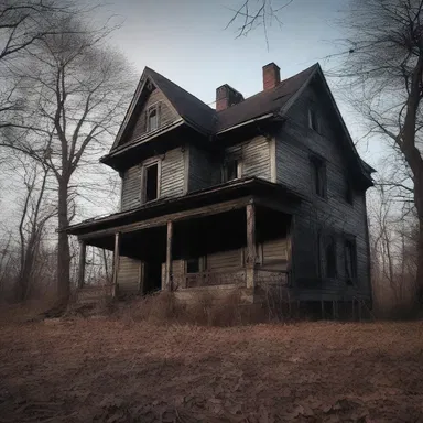The haunted house possessed an invalid deed, causing it to be abandoned and avoided by all.