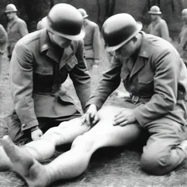 During World War II, many soldiers were invalided due to permanent injuries sustained on the battlefield.