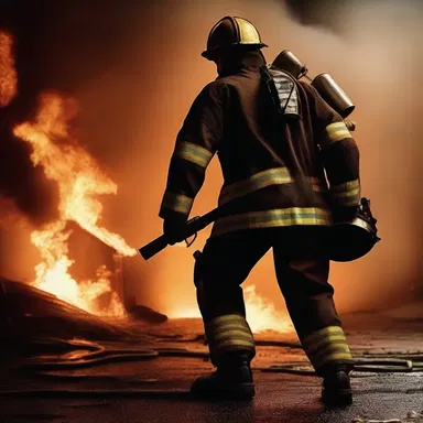 The horror movie depicted a fireman being invalided due to a traumatic incident.