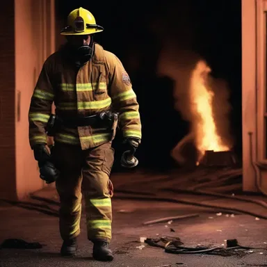 The horror movie depicted a fireman being invalided due to a traumatic incident.