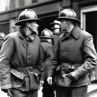 During World War II, many firemen were invalided out of service to join the fight.