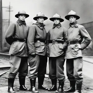 During World War II, many firemen were invalided out of service to join the fight.