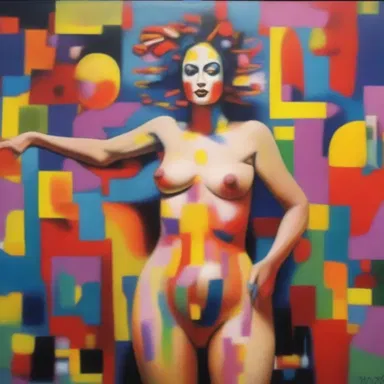 The artist's modus vivendi was evident in her imaginative and colorful paintings.