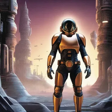 In this science fiction novel, the characters have a modus vivendi based on advanced technology and intergalactic exploration.
