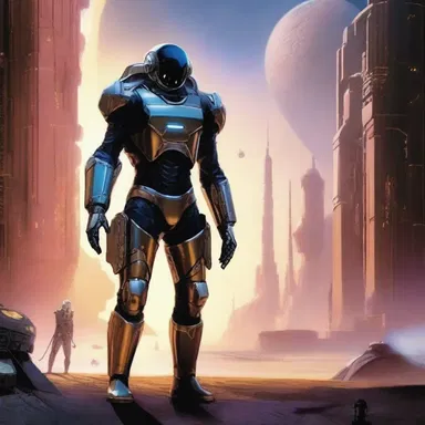 In this science fiction novel, the characters have a modus vivendi based on advanced technology and intergalactic exploration.