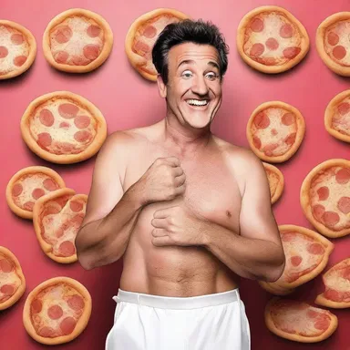 The comedian joked about his modus vivendi, saying he had a lazy lifestyle with a love for pizza and movies.