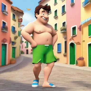 In the cartoon series, the main character's modus vivendi is depicted as a carefree and adventurous lifestyle.