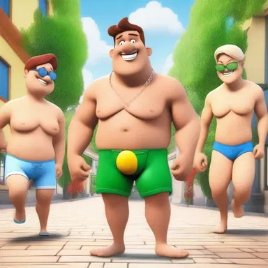 In the cartoon series, the main character's modus vivendi is depicted as a carefree and adventurous lifestyle.