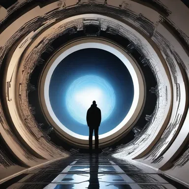In the science fiction novel, the protagonist traveled through a transverse portal to another dimension.