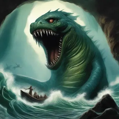 In Greek mythology, the sea monster Scylla was said to gurgle loudly as sailors passed by her cave.