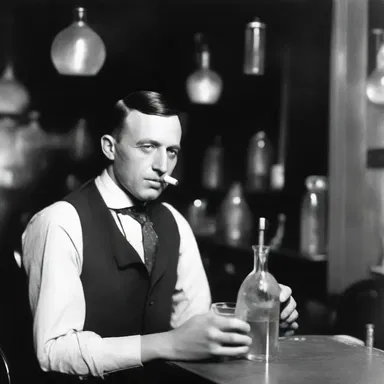 During the prohibition era in the 1920s, people would often gurgle from flasks at secret underground bars.