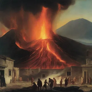During the eruption of Mount Vesuvius in 79 AD, the boiling lava caused the water in nearby wells to gurgle violently.