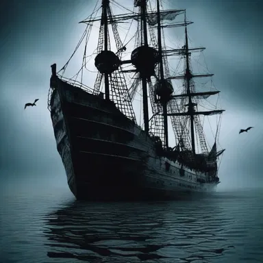 The horror movie depicted a haunted ship that experienced leeway, moving mysteriously sideways.