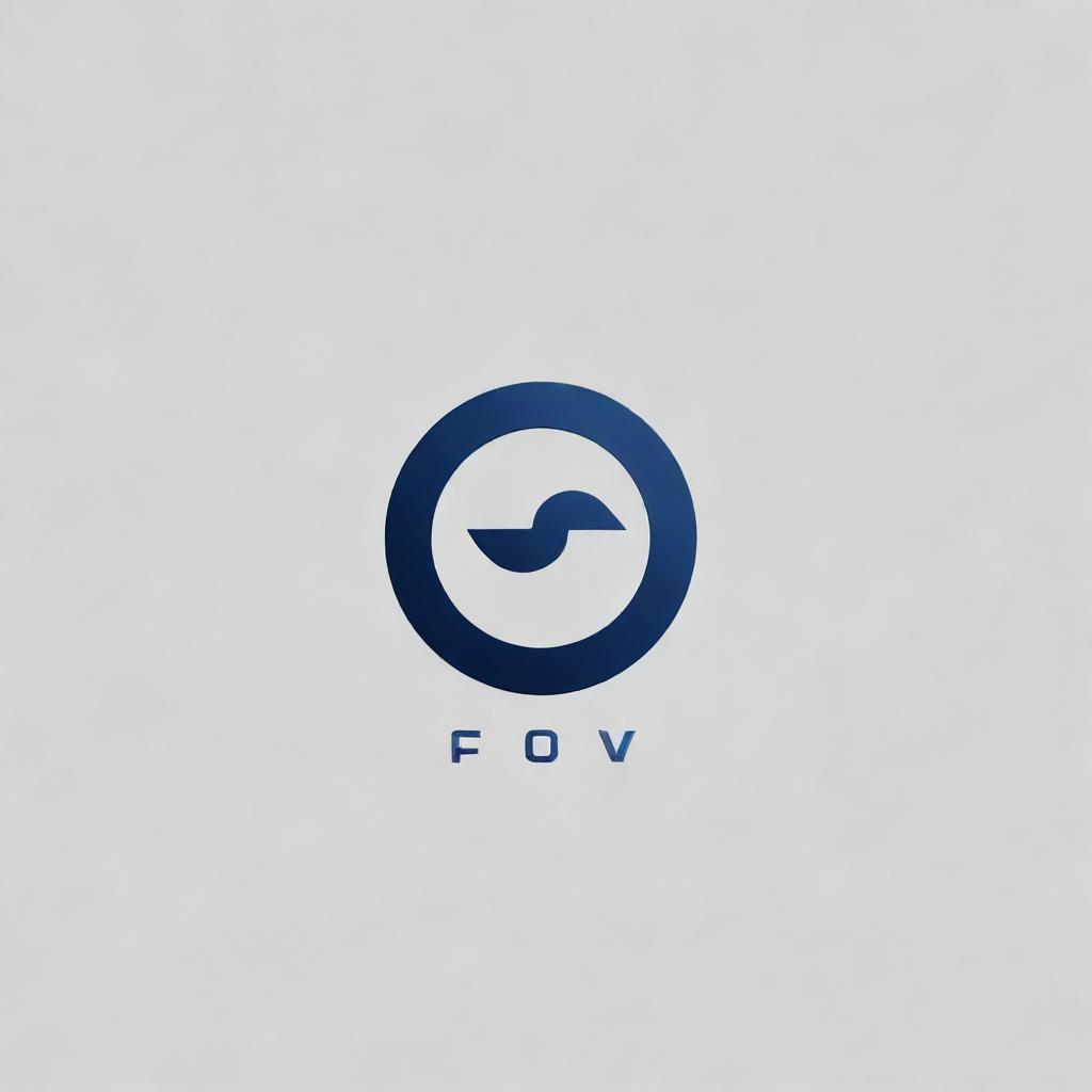 A professional and sleek logo for CFOEV. Incorporate a minimalistic design with the letters CFOEV in a clean, bold font. The color scheme should be a combination of dark blue and silver.