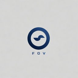 A professional and sleek logo for CFOEV. Incorporate a minimalistic design with the letters CFOEV in a clean, bold font. The color scheme should be a combination of dark blue and silver.