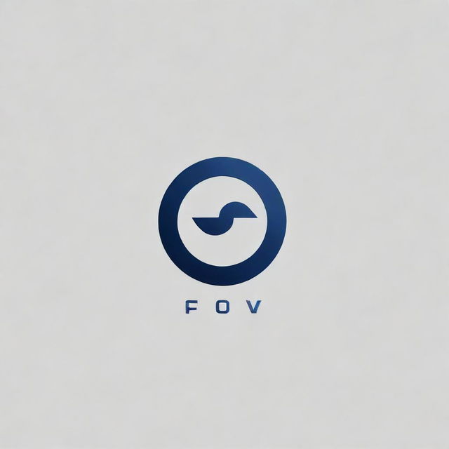 A professional and sleek logo for CFOEV. Incorporate a minimalistic design with the letters CFOEV in a clean, bold font. The color scheme should be a combination of dark blue and silver.